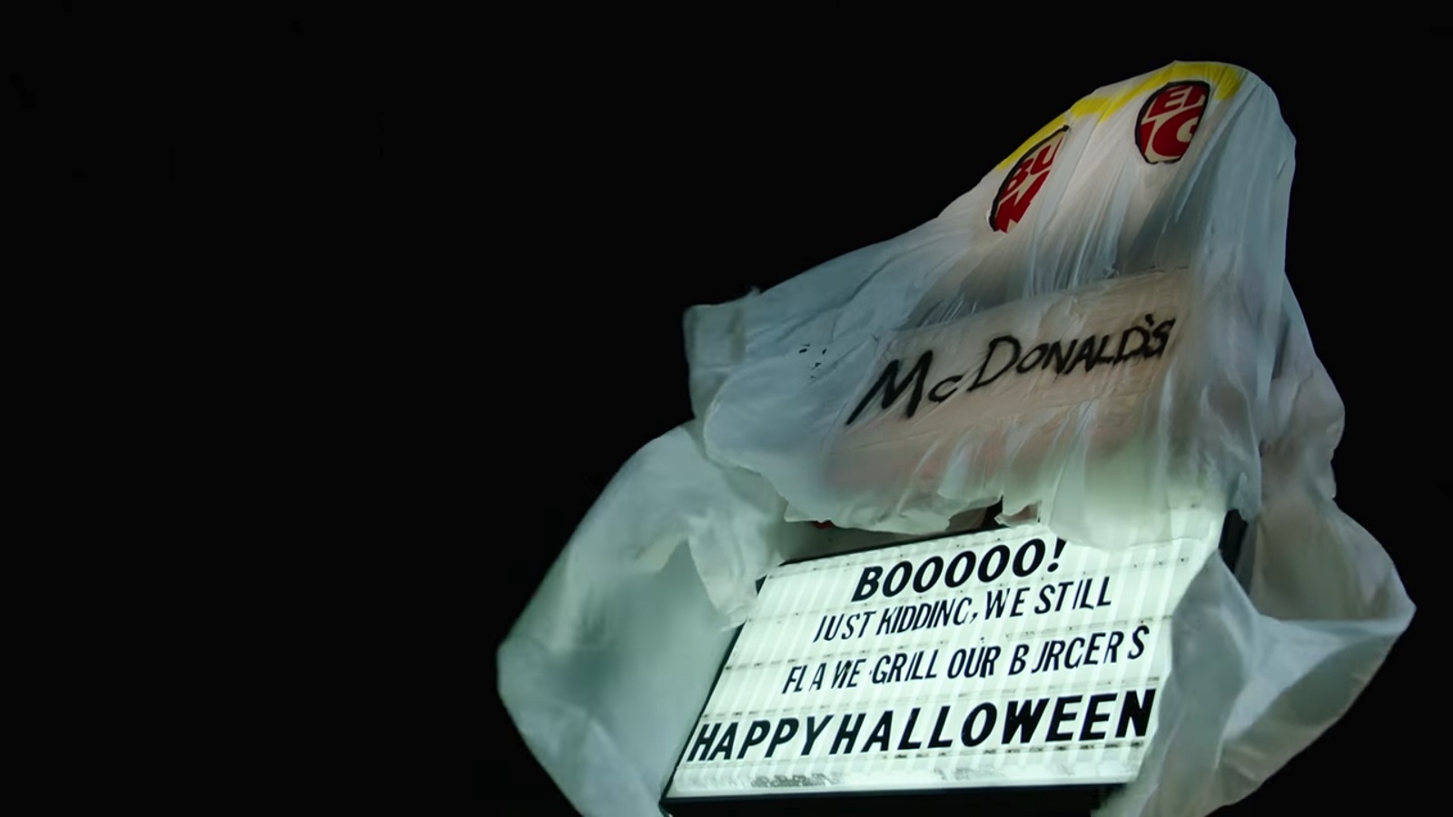 Burger King Brings Their A-Game for Halloween Dressed as McDonald’s Ghost