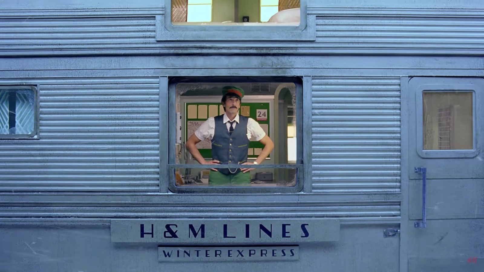The H&M Express Starring Adrien Brody Takes You Right to Station Christmas