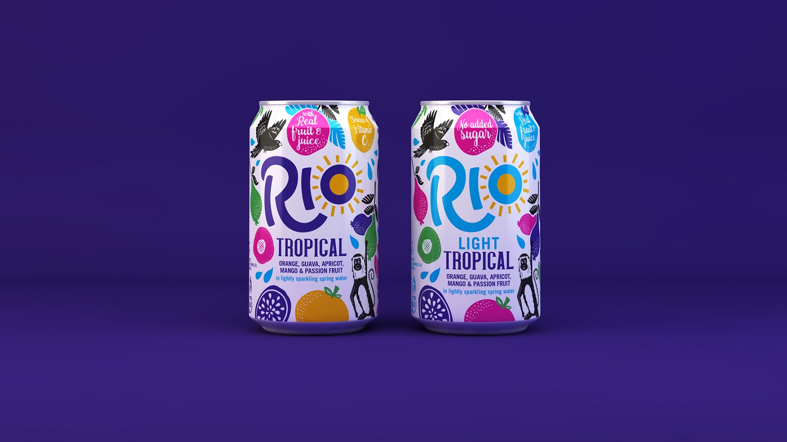 Sun Rays Gently Embrace Cans of Brazilian Soft Drink Designed by Pearlfisher