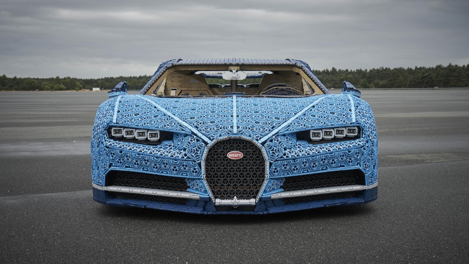 Watch Bugatti Chiron Emerge from LEGO Bricks