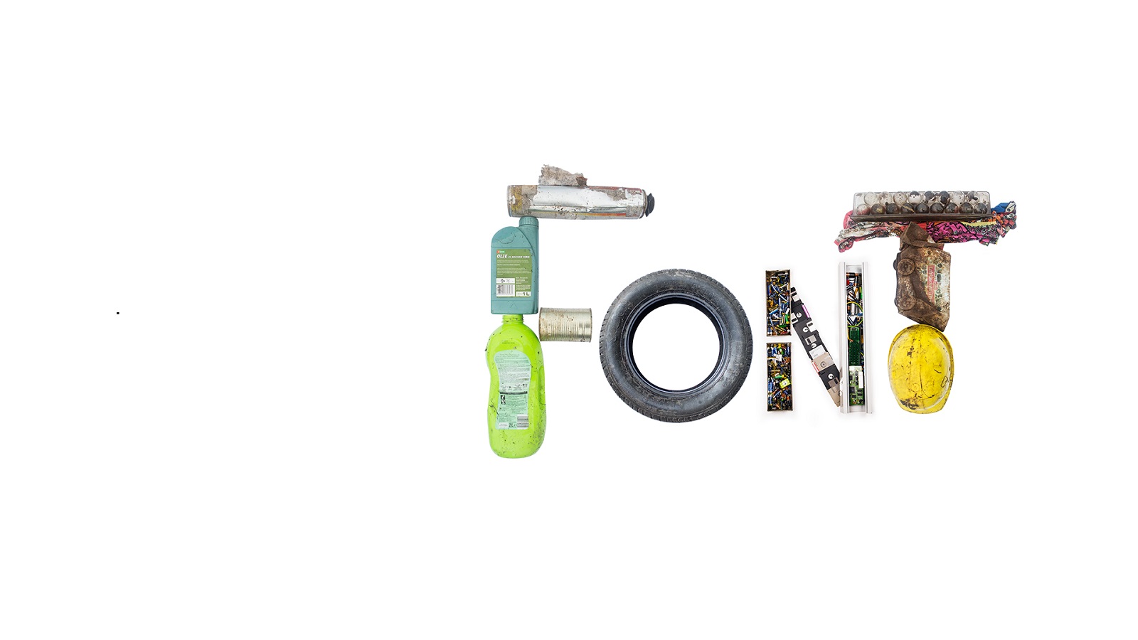 Watch Trash in Slovenia Morphing into Artistic Typeface