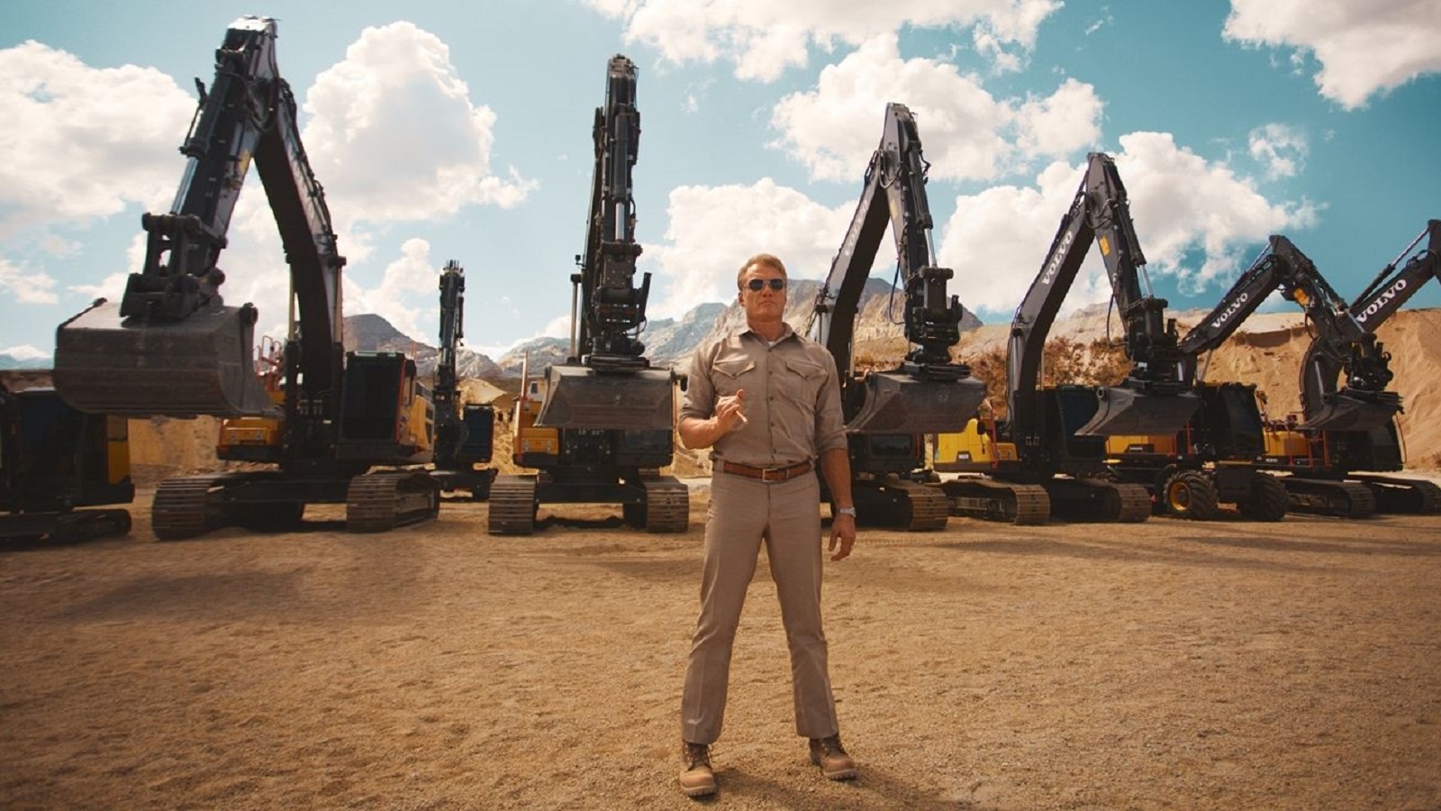 Hollywood Action Hero vs. Volvo Excavators. Who Wins?