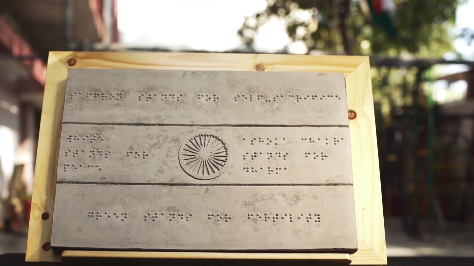 Indians Hoist Braille Flag for Blind Kids to ‘See’