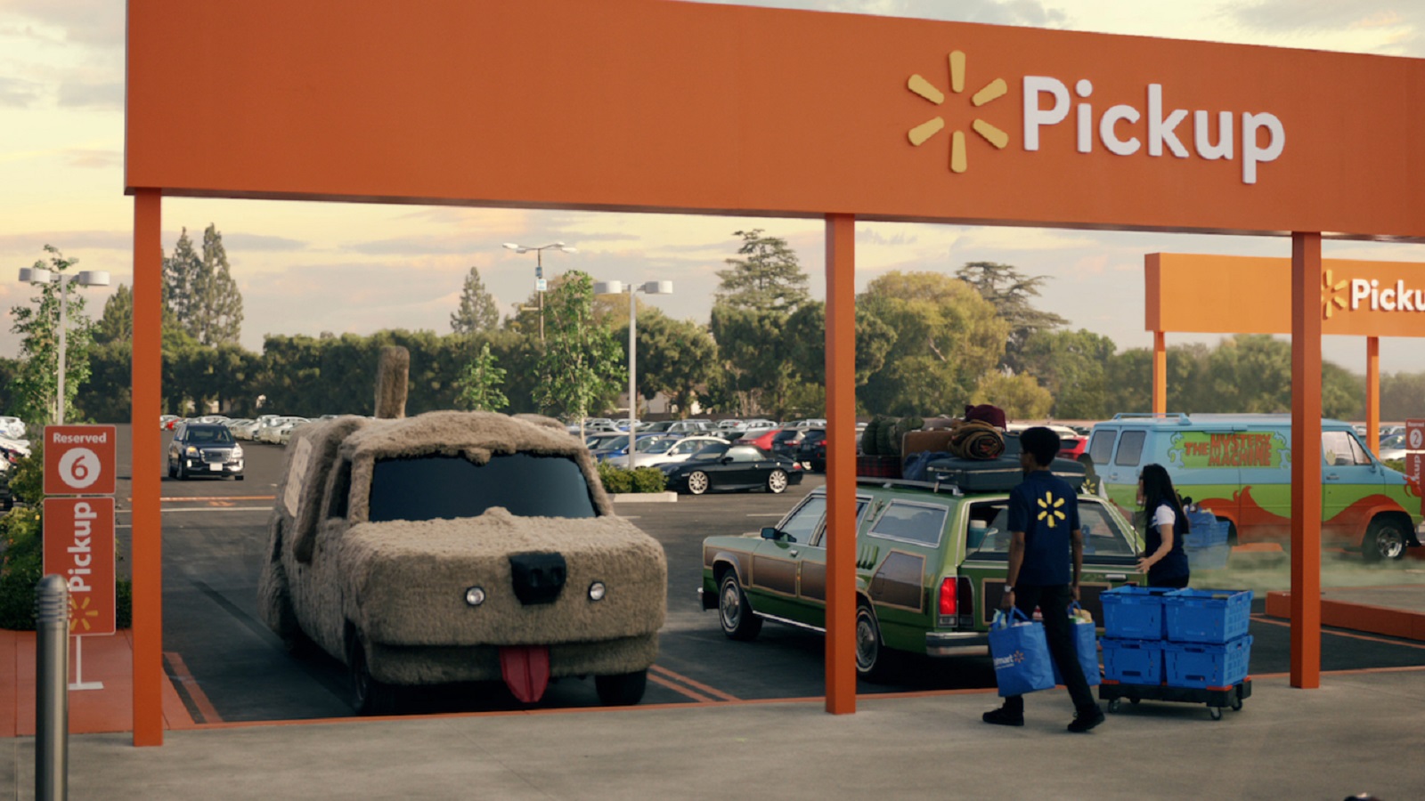 Walmart Takes the Wheel of Famous Cars to Promote Pickup Services