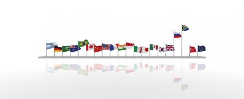 Flags Depicted as Infographics to Speak About AIDS