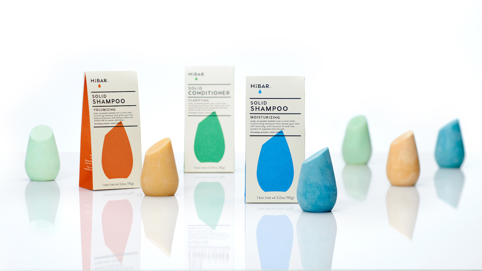 HiBAR. Shampoo Designed to Eliminate Single-Use Plastic Packaging