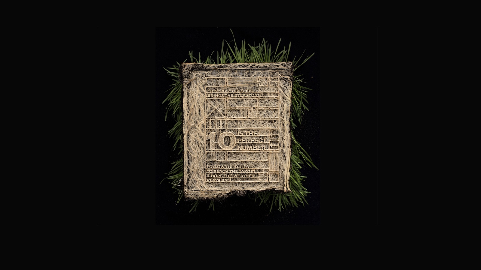 Grass-Made Book Shows the 10 Commandments of Farming