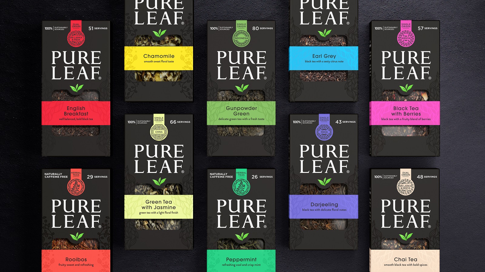 Pure Leaf Shrouds Itself in Black to Express Luxury