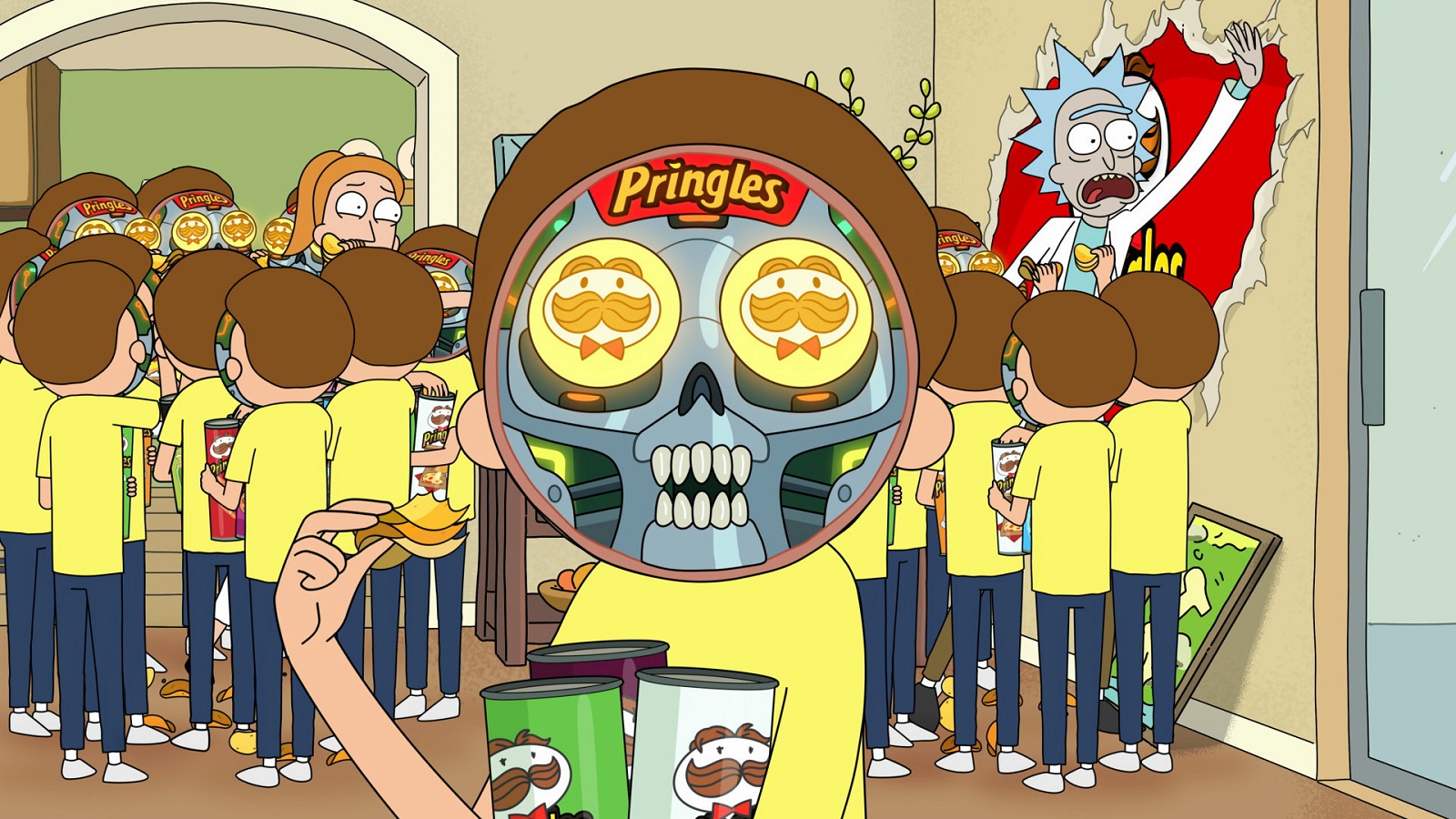 Pringles Keeps Rick & Morty Hostages in Its Super Bowl Ad