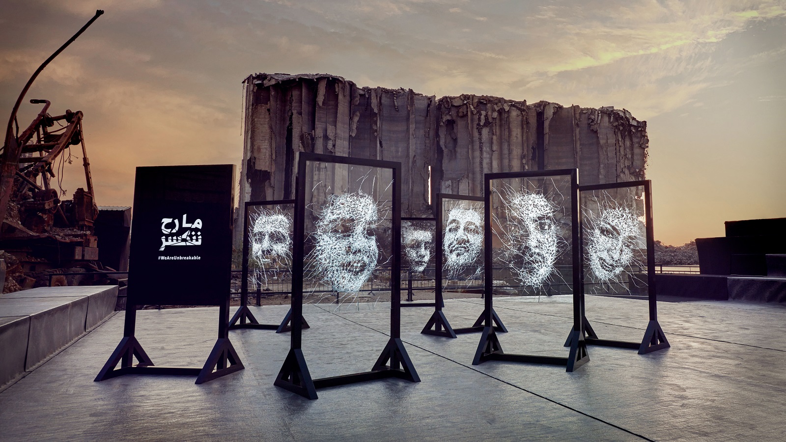 Beirut Explosion Victims Have Their Portraits Depicted in Glass