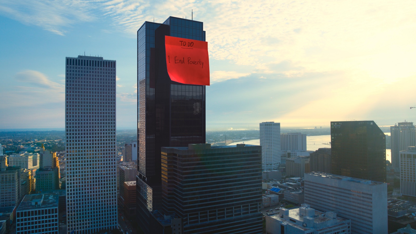 Giant Sticky Notes Refresh Our Memory on the UN's SDGs