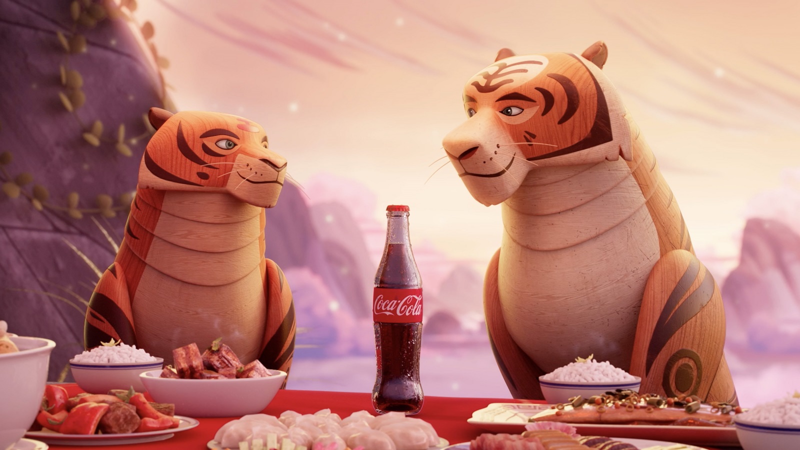 Family of Tigers Reunites to Celebrate LNY Over a Bottle of Coke