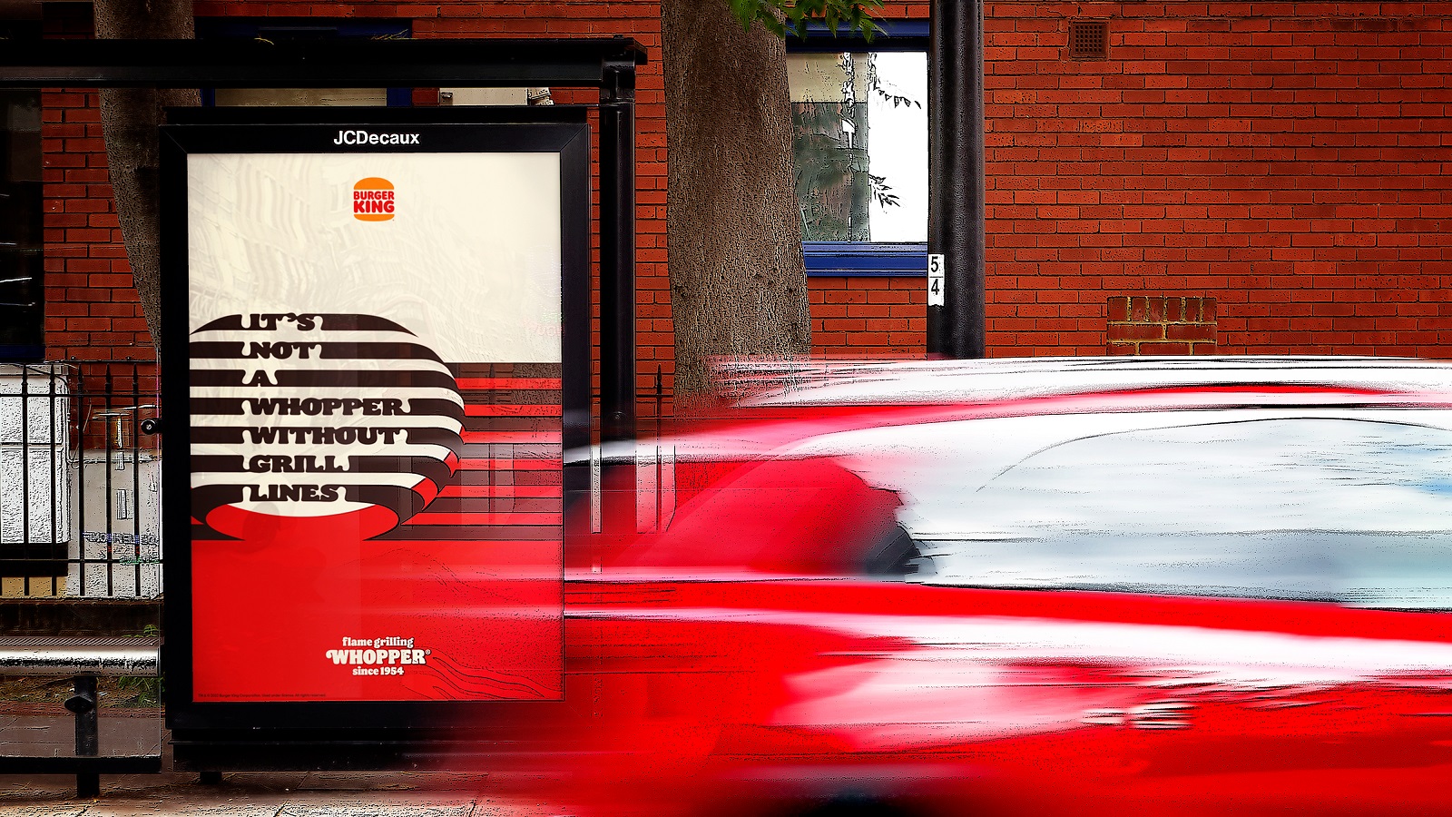 BK Uses the Whopper’s Striped Pattern to Mock Its Competitors