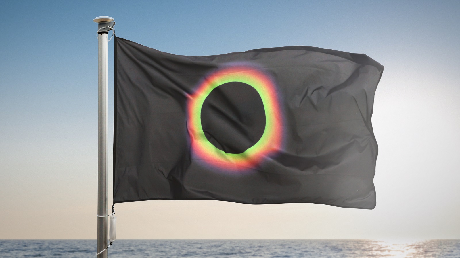 The German Cancer Aid Flags Up Its Concerns About Skin Cancer by Hoisting a Black Flag